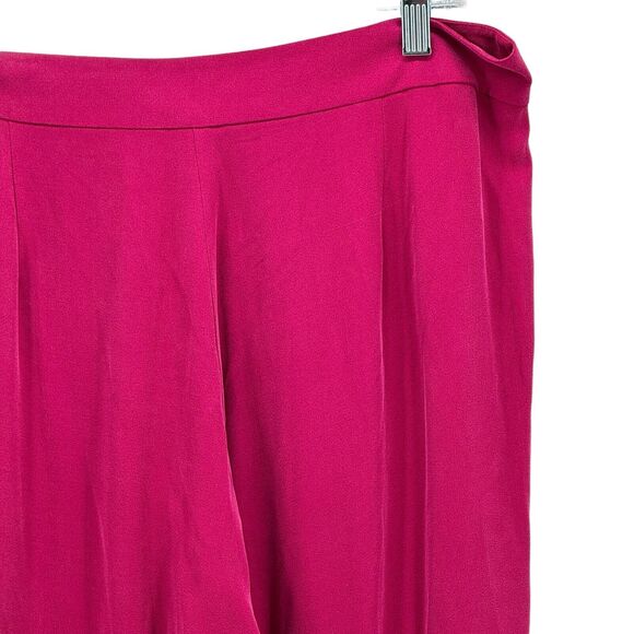 EILEEN FISHER Rhapsody 100% Silk Georgette L Crepe Straight Pant NWT MSRP 248 - Picture 3 of 11